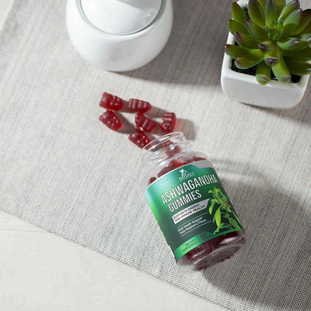 Ashwagandha Gummies 30:1 Extract from 3000Mg - Vegan, Plant Based, Non-Gmo, Gluten-Free & Gelatin Free, Ashwagandha Supplement for Women & Men, Natural Calm, Relaxation, & Immune Support, 60 Gummies