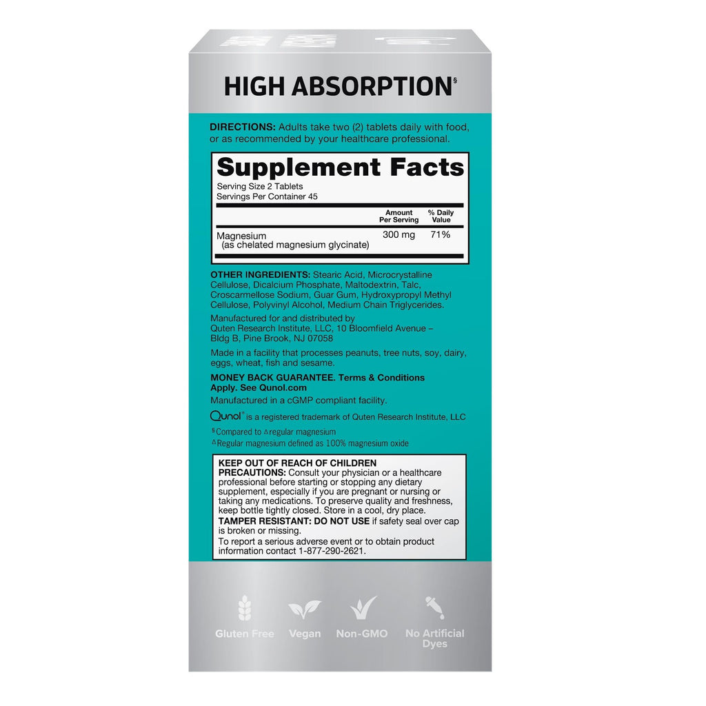 Magnesium Glycinate 300Mg, 100% Glycinate Chelated Magnesium Supplement, 90Ct...